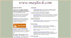 Desktop Screenshot of maybeck.com