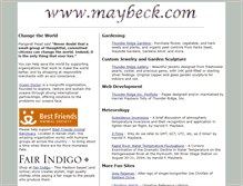 Tablet Screenshot of maybeck.com